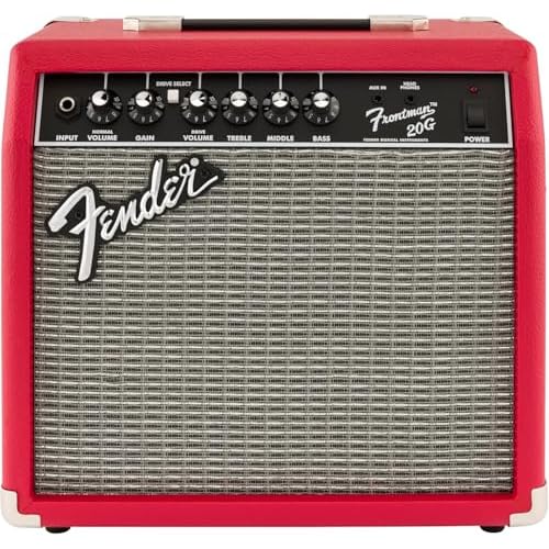 Fender Frontman 20G Combo Guitar Amp, 20W, Suitable for Electric Guitar, Red