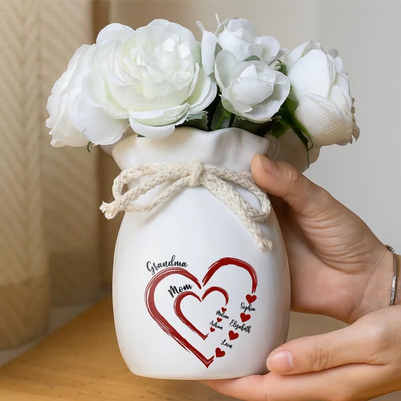 Amazon.com: WANDER PRINTS Personalized Ribbon Tie Flower Vase