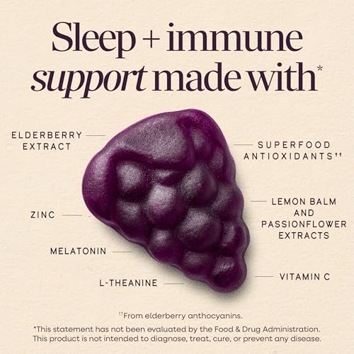 Nature's Way Sambucus Sleep + Immune Gummies, with Melatonin, 50 ct - image 3