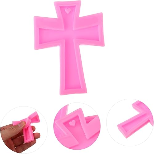 Miniatura 5 de COHEALI Molde de llavero de silicona para caramelos, crucifijo de silicona, moldes de resina de silicona, moldes de resina de silicona, molde de