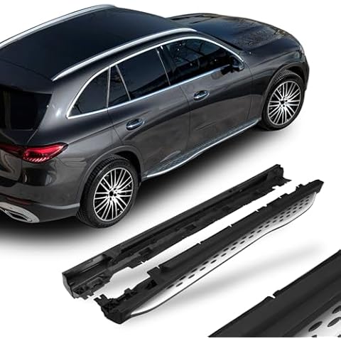SNIXWOO 600 LBS Running Boards Fit for 2023 2024 2025 Mercedes Benz GLC 300 & 2024 GLC Coupe, No Drilling Required, Side Steps Nerf Bar Accessories Cover
