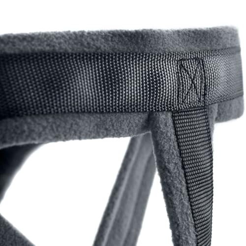 HUNTER Hundegeschirr LONDON COMFORT, atmungsaktives 3D-Mesh, 2-fach verstellbar, Sicherheitsverschluss, reißfest, leicht & pflegeleicht, Farbe: Anthrazit, Größe: S-M/1