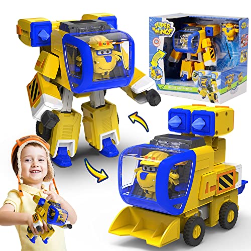 Super Wings EU750322 - Transformierender New Robot Suit Donnie, ca. 23 cm...