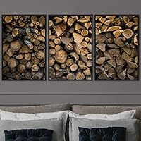 3 Piece Framed Canvas Wall Art Abstract Industrial Modern Art Multicolor Patterns Canvas Prints Home Artwork Decoration for Living Room,Bedroom - 16