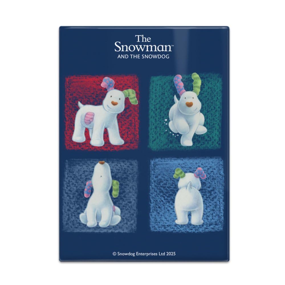 The Original Metal Sign Snowdog Tetrad Fridge Magnet (65 X 90 Mm) - The Snowman And The Snowdog (Snowdog Tetrad)