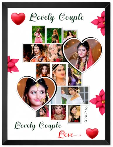 Image of A4 Size Photo Frame For Home and Office Decoration | 8x12 Inches (Black), Rectangular, Black, 18