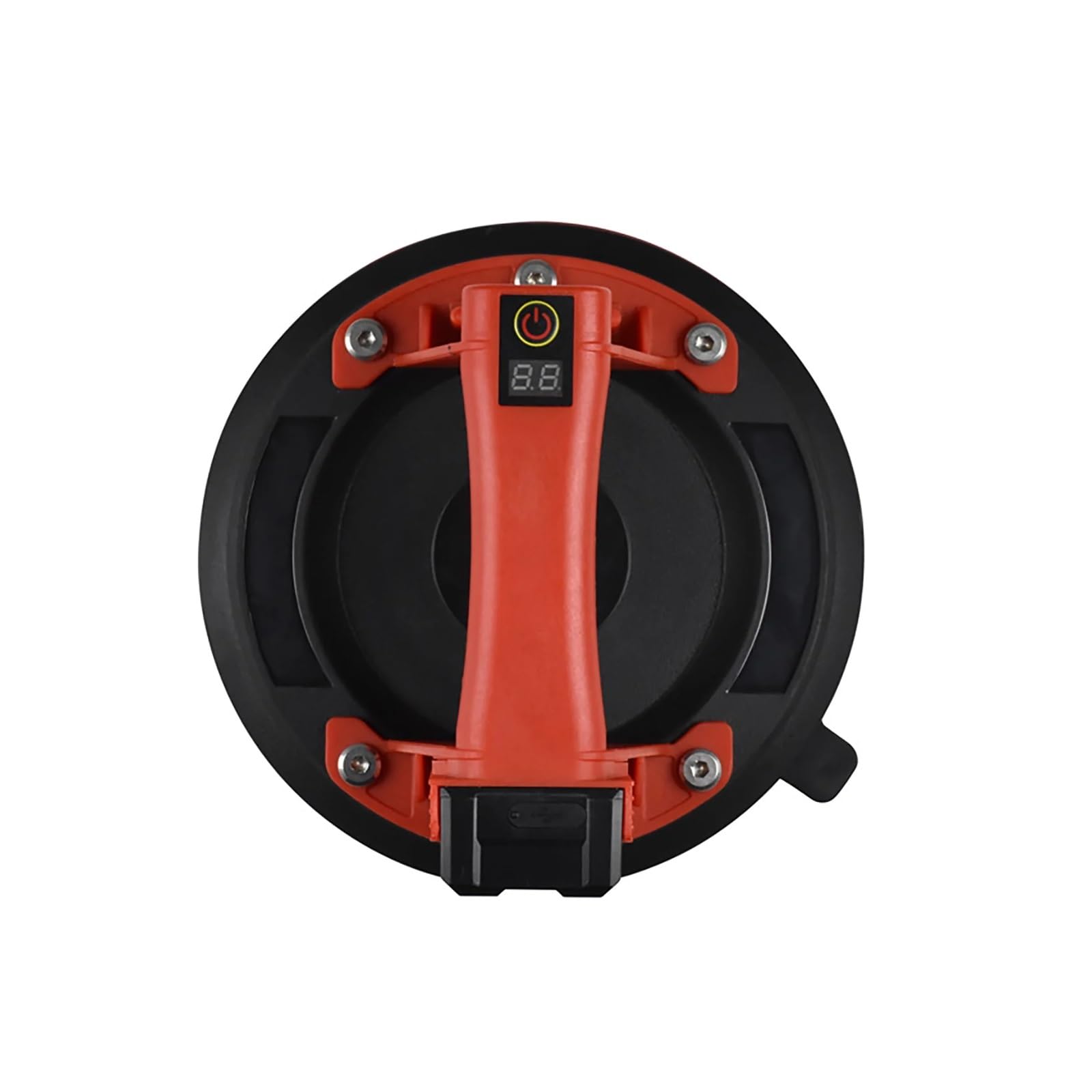 FHRKA Glass Suction Cups, 8 Inch Electric Suction Cup 200kg Strong Suction Sucker Digital Display Power Type-C Recharging