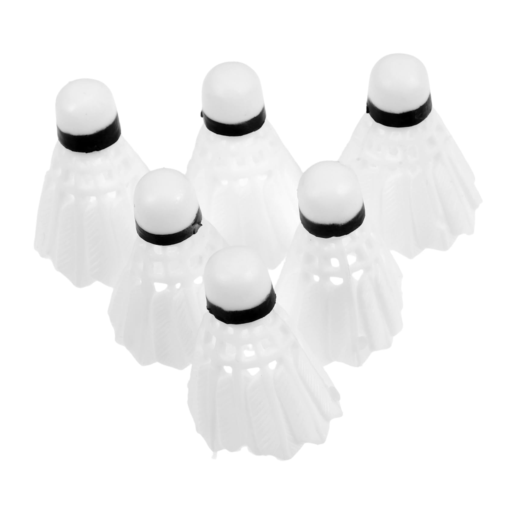 Abaodam 6Pcs Realistic Badminton Keychain Charms Authentic Badminton Shuttlecock Pendants for Bags Rackets Cars Lightweight Sports Accessories for Enthusiasts and Badminton