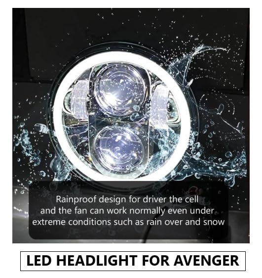 Image of Aow Attractive Offer World Avenger 5.75 Inch Round Led Headlight