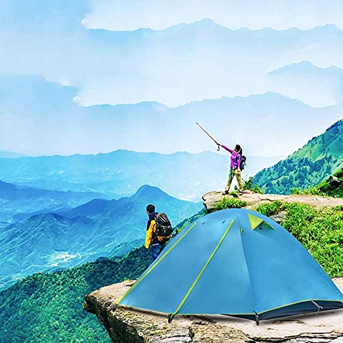 Carpa doble impermeable para camping familiar portátil miniatura 2