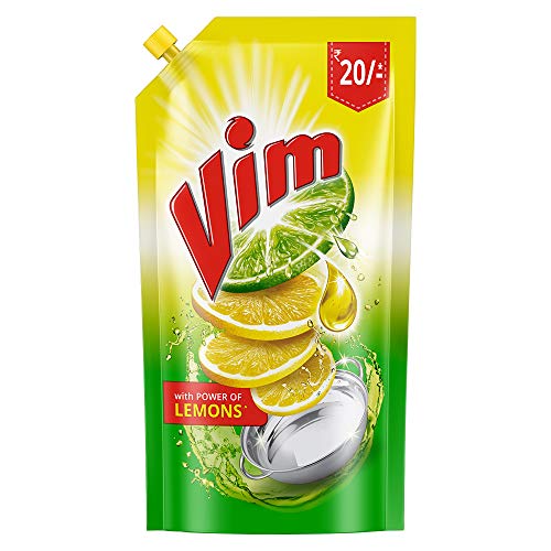 Image of Vim Dishwash Gel, Lemon, 140ml -