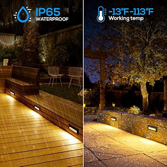 LEONLITE LED Step Lights, 3.5W, 9 Inch, Oil Rubbed Bronze, 3000K Warm White