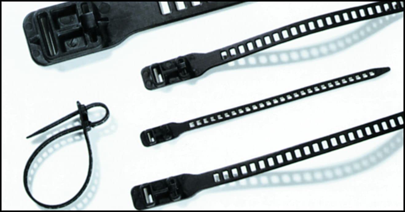 TPF Commercial 0007656520010 - Game of Clamps (for Cables Pack of 8), Black, 11 mm x 260 mm - Image 2