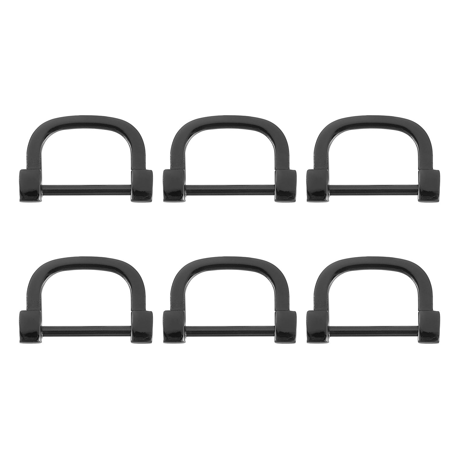 QUARKZMAN 4 stuks hoefijzer-D-ring met schroef, 15 mm U