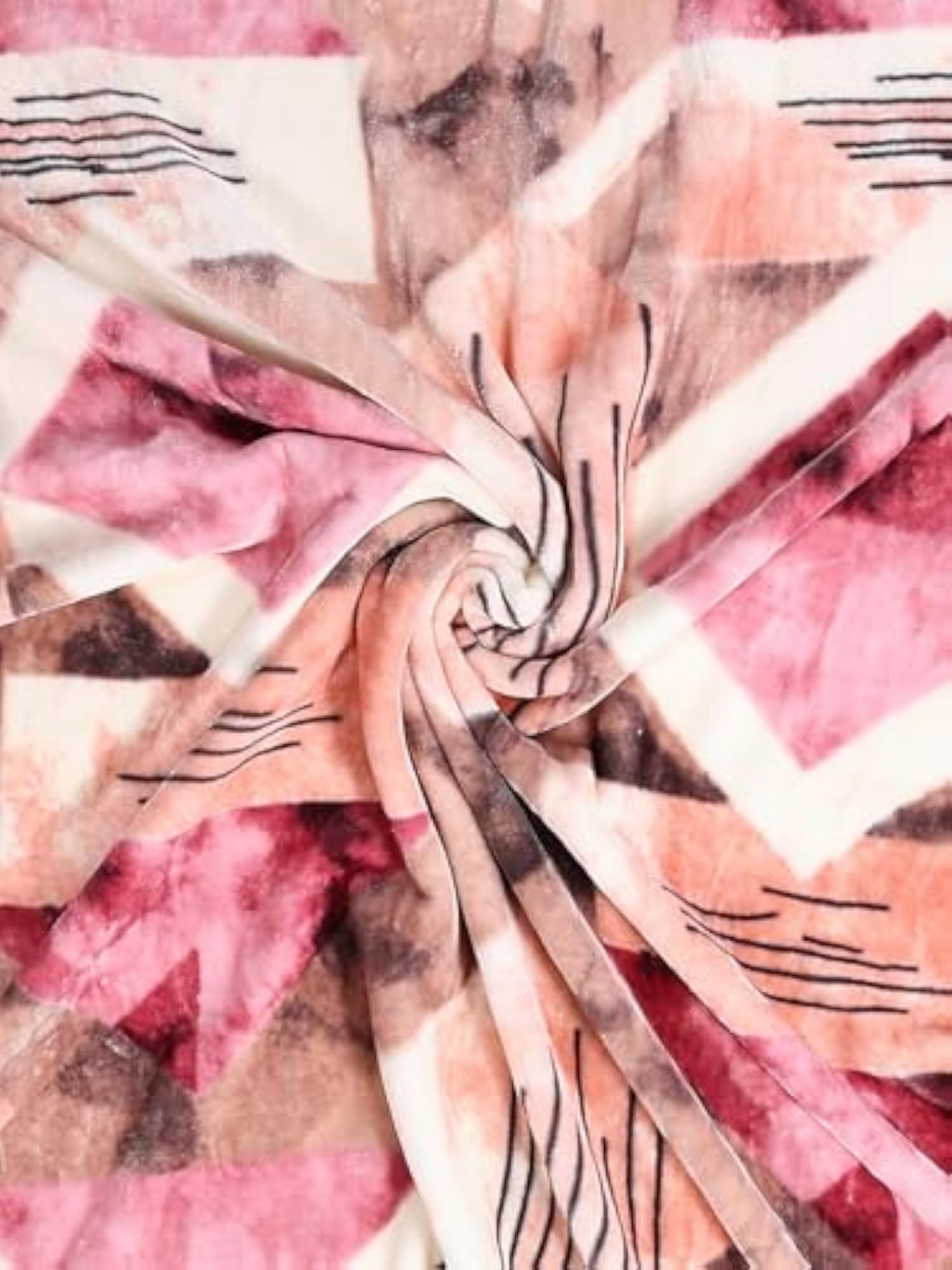 Single Bed Winter Blanket, 625 GSM, Baby Pink