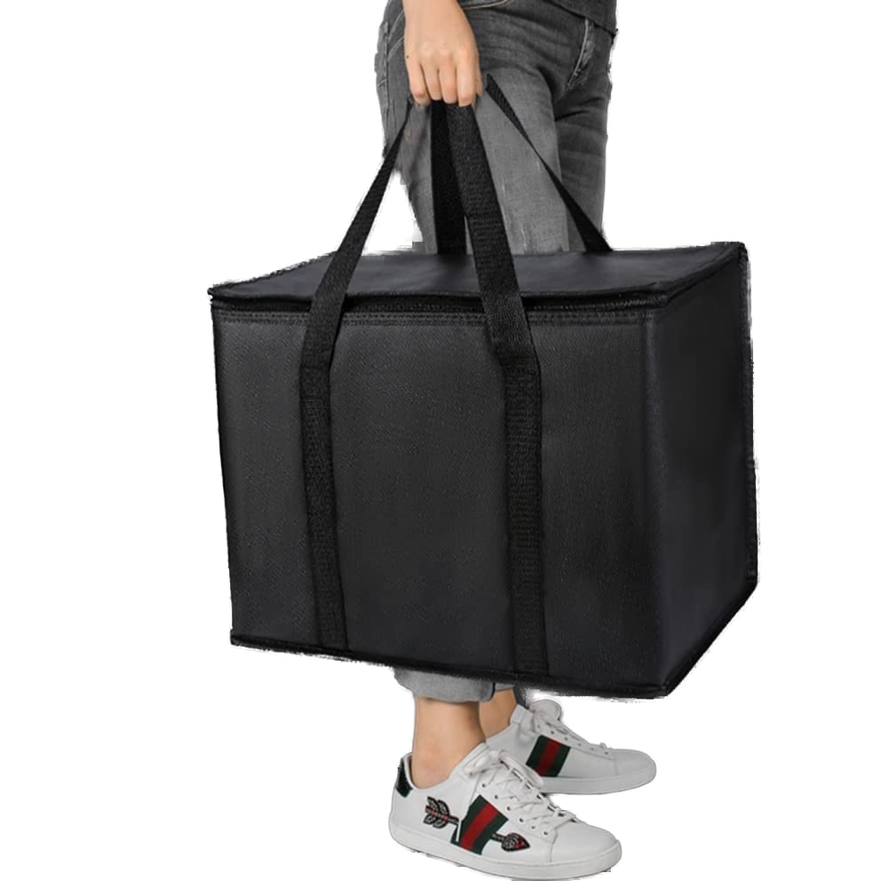 musbus 3 Pk Insulated Reusable Grocery Bags, Collapsible Cooler Bag for Groceries, Heavy Duty Large Insulated Bag (16''x9''x13'', Spring Stroll)