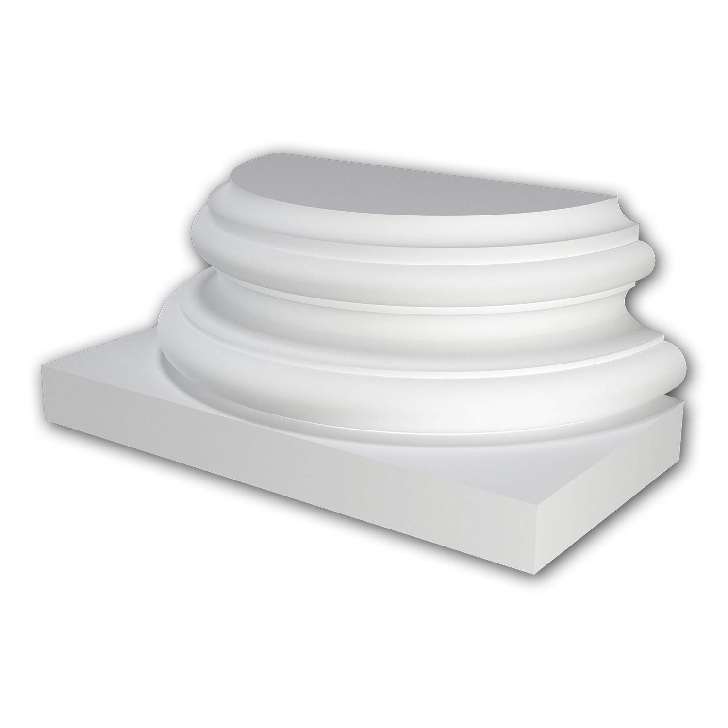 Pied de demi-colonne Profhome 417002 en mousse de polyuréthane rigide