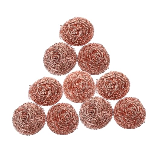 CIYODO Ldering Tip Cleaning Balls 10 Pack Copper Cleaning Balls Nozzle Cleaner Remove Solder Balls Safe and Clean for Use