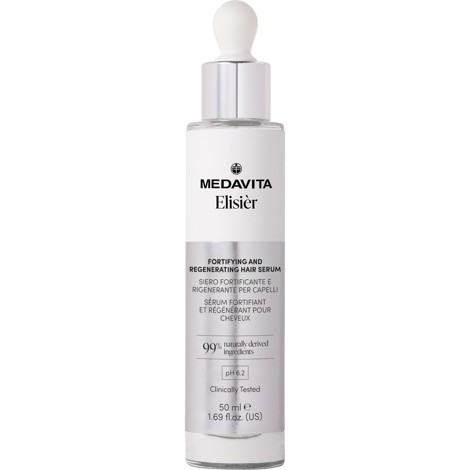 Medavita Elisiér - Suero capilar fortificante y regenerador, 50 ml, fabricado en Italia