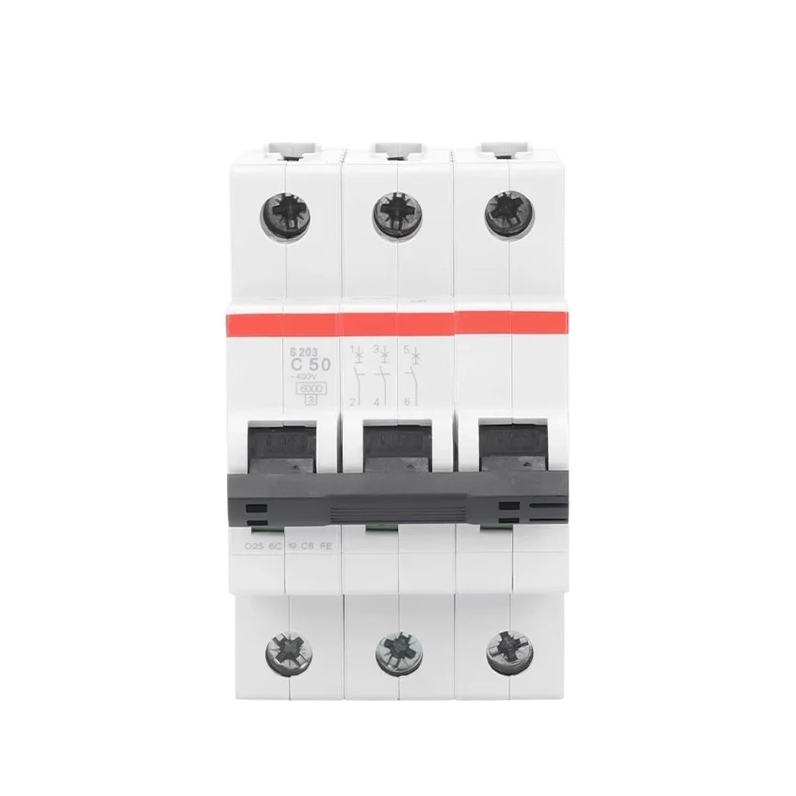 Disyuntor en miniatura S204 tetrapolar contra cortocircuitos en redes de 20A