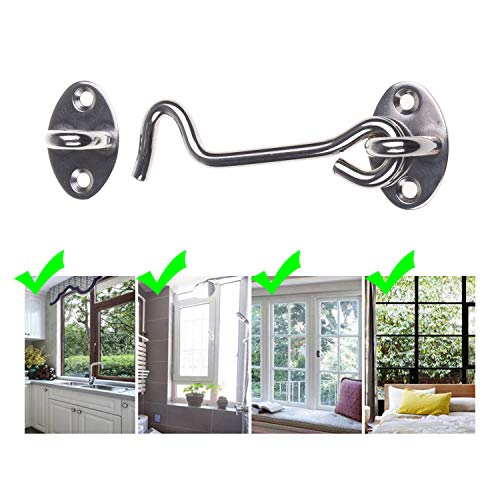 image for Kare & Kind Kare & Kind Hook and Eye Latch (4-inch) - with Mountin