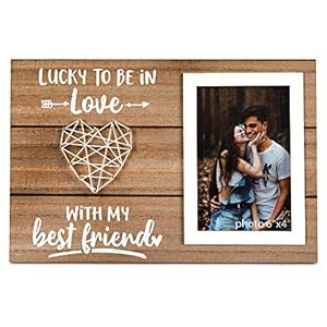 Boyfriend and Girlfriend Anniversary, Birthday, Romantic Couples Gift – Couple, Husband, Wife, Fiance Picture Frame…