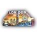 London England UK 3D Kühlschrankmagnet Touristische Souvenirs Harz Magnetische Aufkleber UK Kühlschrankmagnet Home & Kitchen Dekoration aus China
