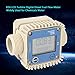 Turbine Meter, Professional K24 LCD Electrical Turbine Digital Gas Meter Widely Used for Industrial Chemicals Liquid Water,Length 103MM