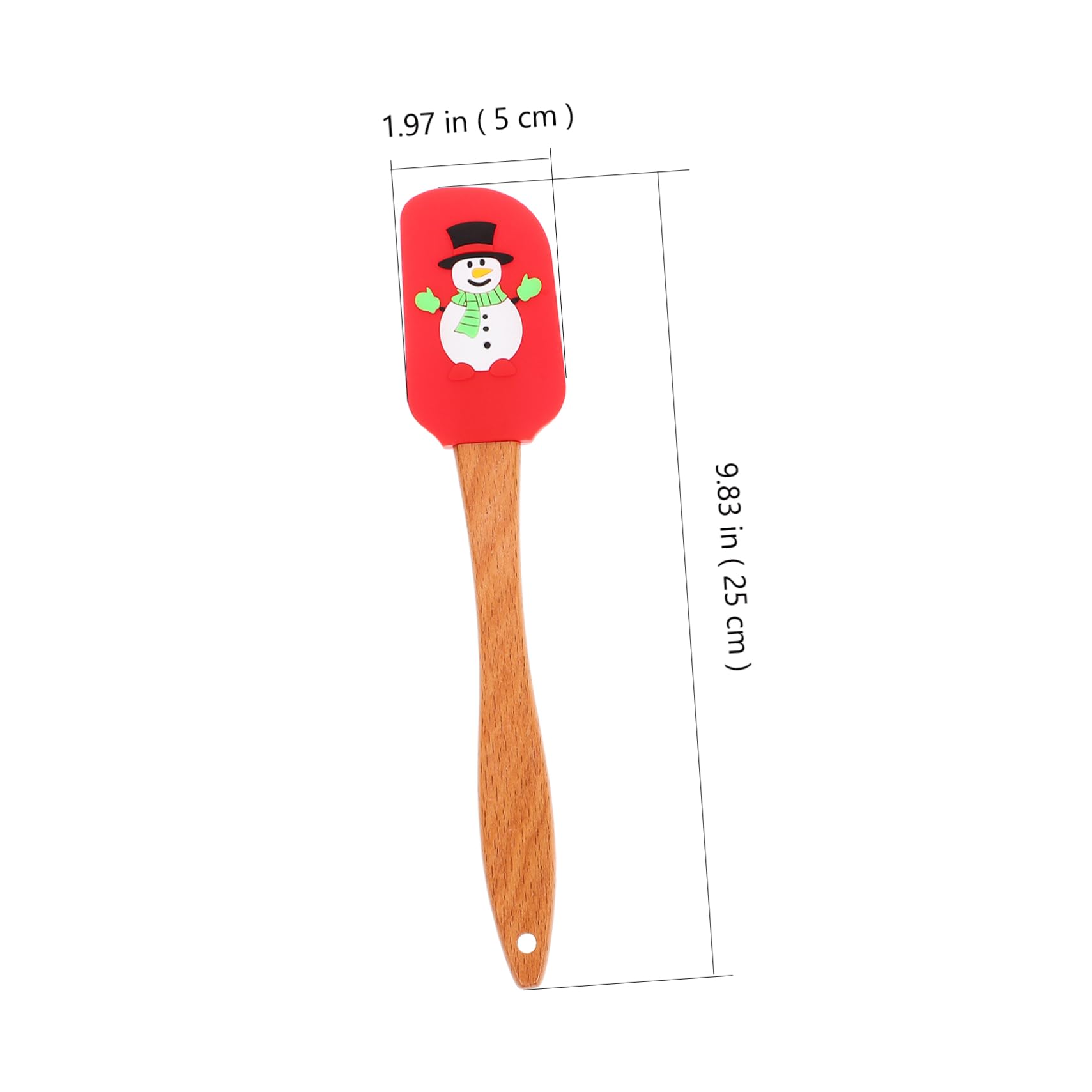 5piezas Espátulas De Silicona Para Hornear Utensilios De Pastelería Resistentes Al Calor Herramientas De Repostería Para Decoración De Tartas Diseño De Navidad Para Cocinas y