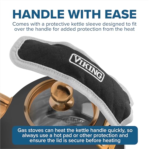 Viking Stainless Steel Whistling Tea Kettle