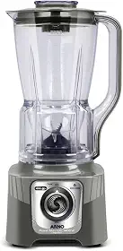 Liquidificador Arno Powermax 1400W XXL LN87, Cinza Esverdeado, com 6 Lâminas Powelix Pro, Copo de 2.25L, Tecnologia Autolock Anti Vazamento e Limpeza Fácil, 110V