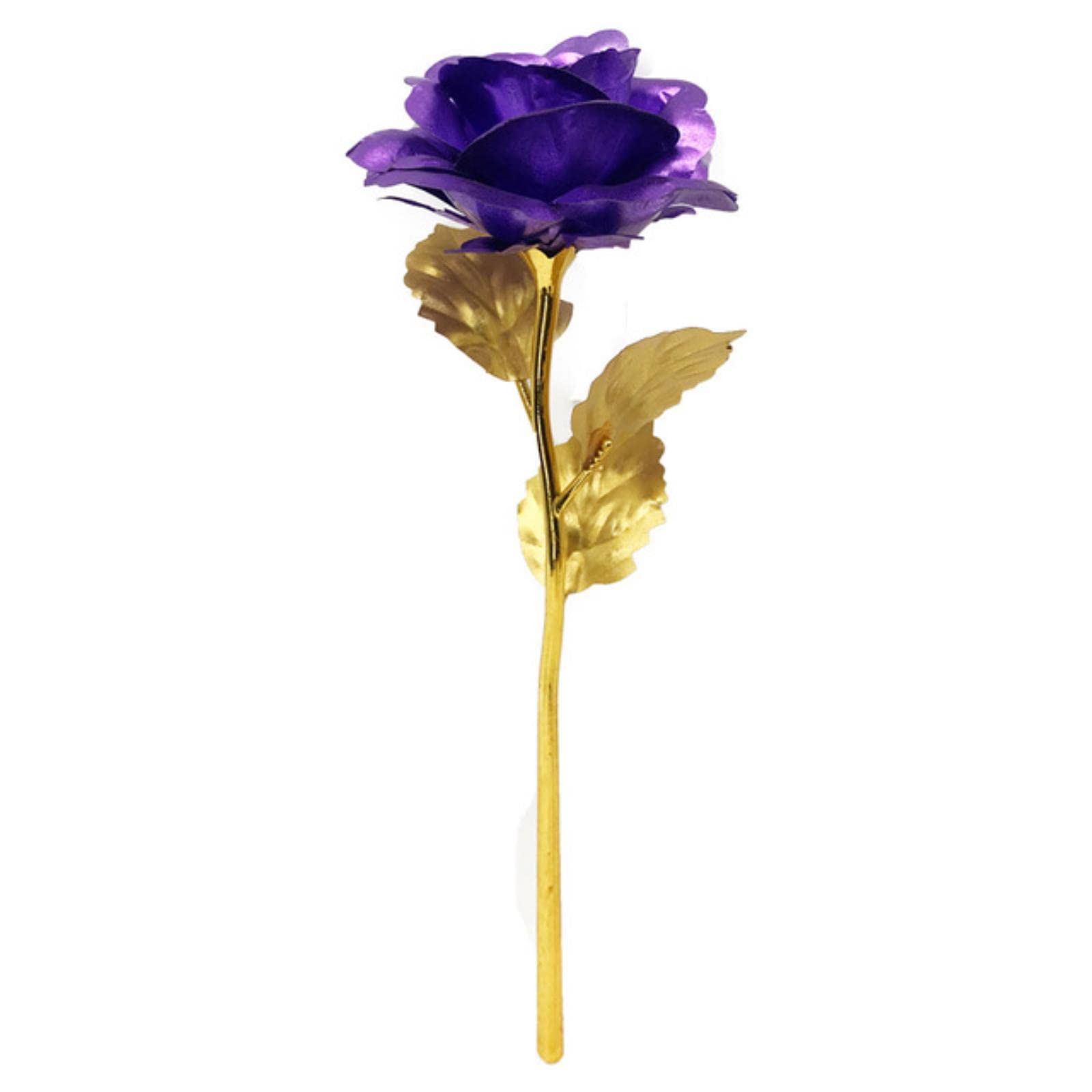 Artificial Colour Rose Valentine Day Gold Plated Golden Rose Flowers Holiday Present Wedding Party Decor
