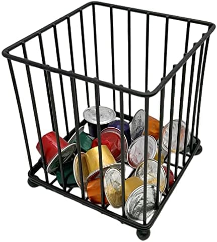 Coffee Pod Holder-Coffee Pod Storage-Large Capacity K Cup Holder-Espresso Pod Holder-Hanging Basket Coffee Capsule Holder(Black）