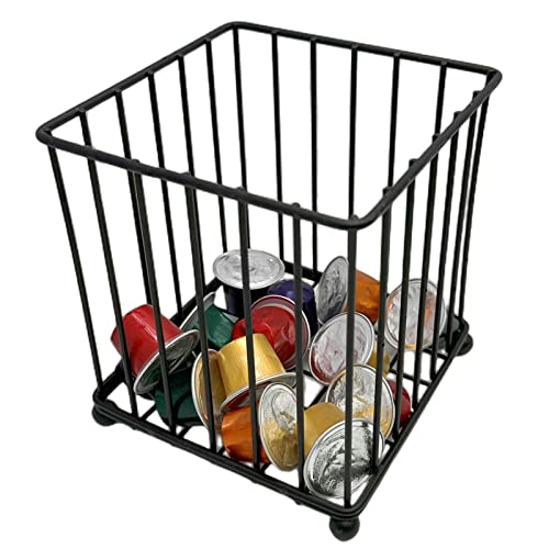 Coffee Pod Holder-Coffee Pod Storage-Large Capacity K Cup Holder-Espresso Pod Holder-Hanging Basket Coffee Capsule Holder(Black） #TOP2