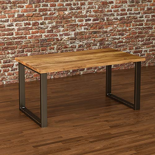 Tischkufen von BestLoft im Industriedesign aus Rohstahl, 1 Paar (2 Stück)
