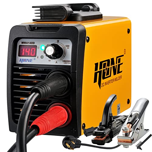 HONE ARC Welder 110V/220V, Actual 140Amp Stick Welder, Digital IGBT Inverter LCD Display Welding