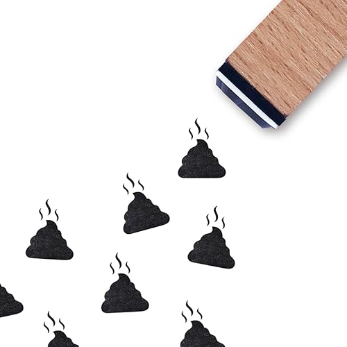 Poop - Sello de goma pequeño de 35 pulgadas para álbumes de recortes, planificador de tarjetas