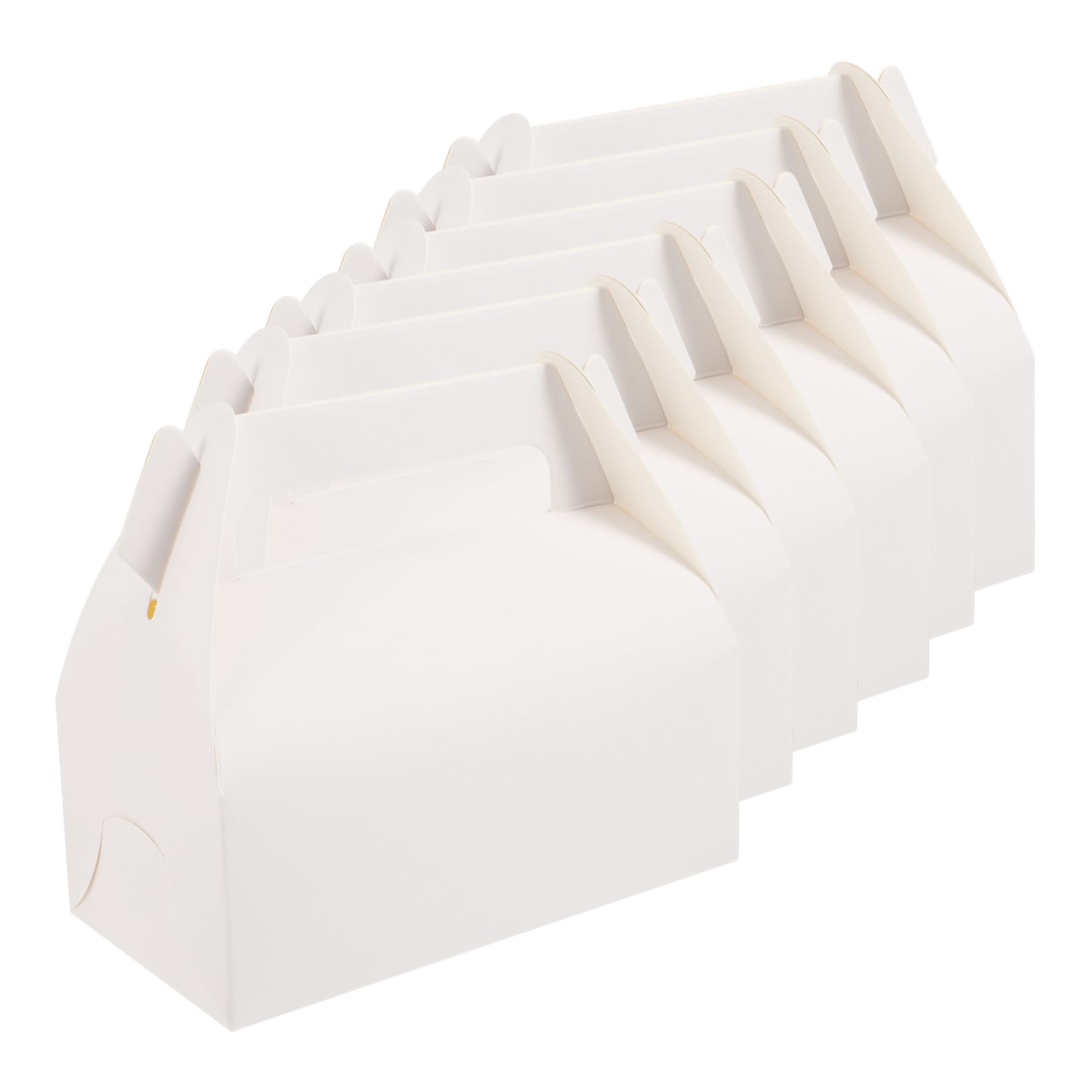 SHOWERORO 50piezas Cajas De Plegables De Cartón Para Pasteles y Postres Para Bodas y Fiestas Personalizables y Ventana Transparente