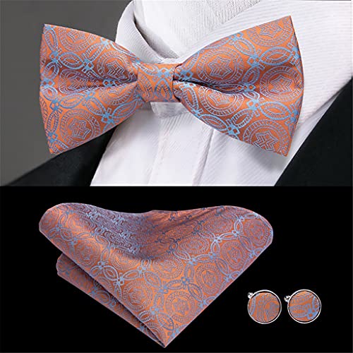 Set correa y moño para hombre con 6 clips coral miniatura 3