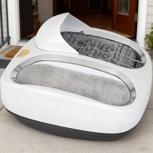 Máquina de limpieza de suelas, unidad automática de pulido de suela de zapato con almohadilla absorbente de agua y función de inducción para uso doméstico, clínica, hotel