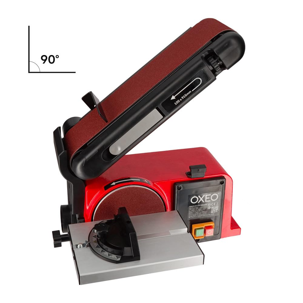Oxeo - Ponceuse à bande et à disque stationnaire 'CombiMax' 370w - combiné ponceur - 2980tr/min