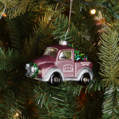 FOCO-Mississippi-State-Bulldogs-NCAA-Blown-Glass-Truck-Ornament