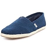 no-closure Closure TOMS Alpargata Classic Rope Sole, Hombre, Azul (Navy Linen 401), 45 EU