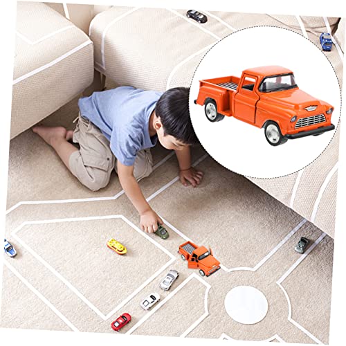 NUSITOU Modelo De Caminhonete Decoração De Metal Preto Decoração De Casa Miniture Decoração Para Cri