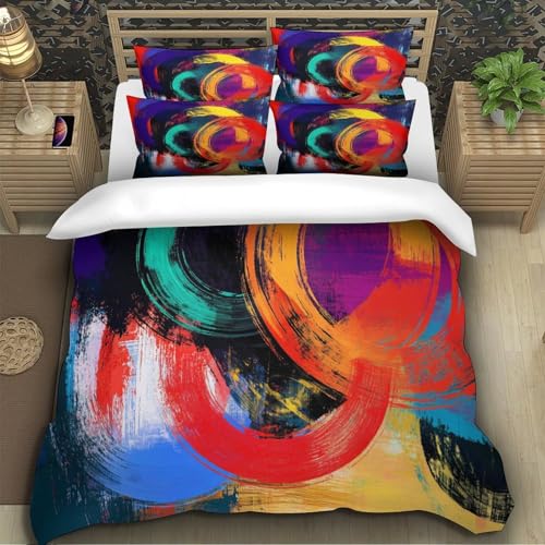 Housse de couette 3D moderne respirante avec fermeture éclair - 5