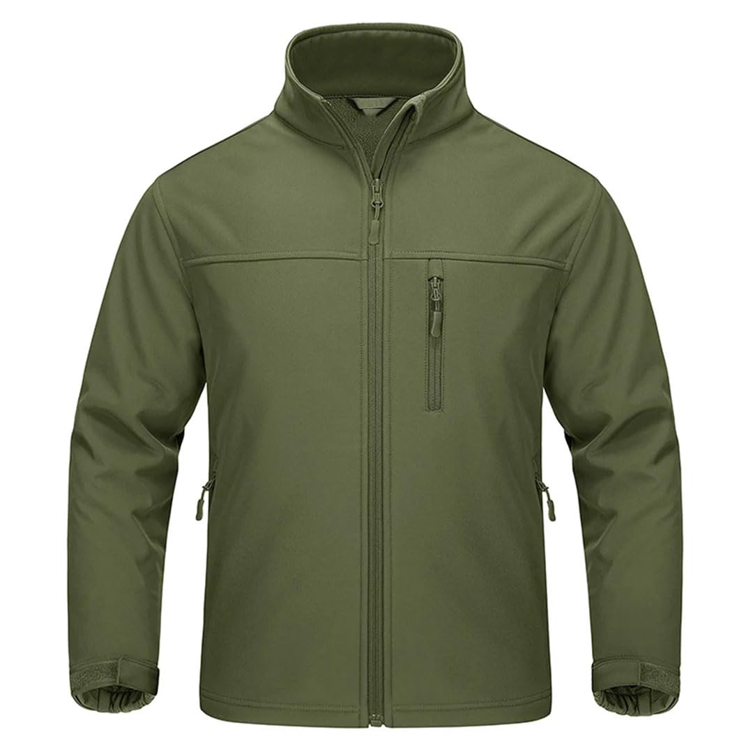 Męska lekka kurtka polarowa zapinana na zamek błyskawiczny stójka wiatroszczelna kurtka robocza Softshell wodoodporna kurtka turystyczna EN8 3XL, EN8, 3XL