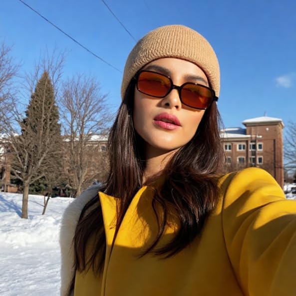 FEISEDY Retro Rectangular Sunglasses for Women Men 90s Small Vintage Fashion Square Sunnies B0282 - Image 4