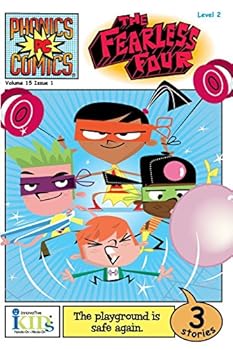 Paperback Phonics Comics: The Fearless Four - Level 2 Book