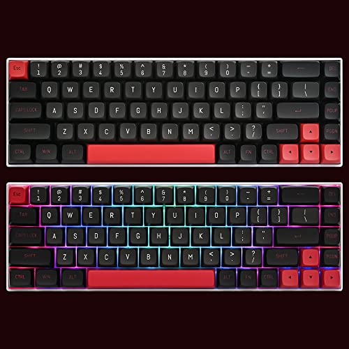 Image of Guffercty kred 160 Keys CSA Keycap PBT Double-Shot Ball Shape Custom Keycaps Set with 6.25u /7u Spacebar for Cherry MX Gateron Kailh Switches (Evil Dolch)