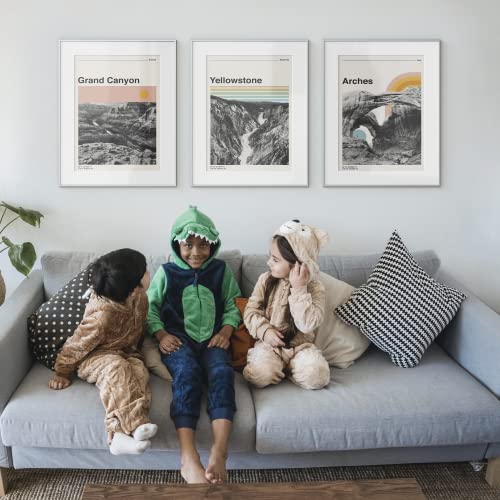 Homeforia Puzzle Frame 24 X 30 Silver, Premium Metal 30X24 Poster Frame With Mat For 18X24 Photo, 24X30 Picture Frame Matted To 18 X 24 Picture, Tempered Glass, Wall Hook Included, Set Of 1 #TOP1